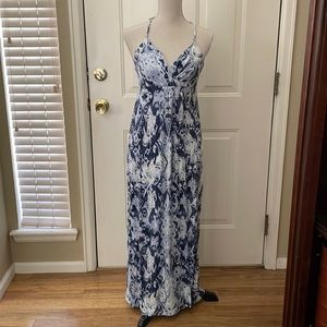 Maxi blue sundress.